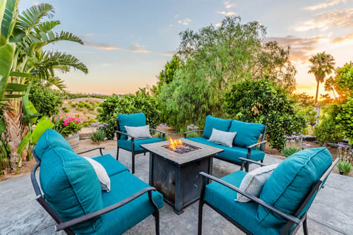 temecula vacation rental outdoor fire pit