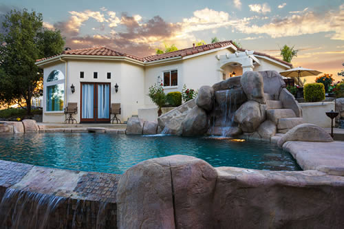 temecula vacation rental with water feature